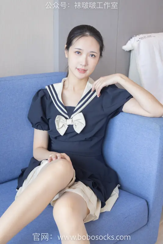 [BoBoSocks袜啵啵]NO.107 小安-平底鞋、白棉袜、肉丝 - BoBoSocks袜啵啵